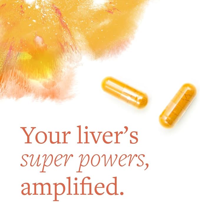 Liver Support Supplement for Liver Health &amp Detox Milk Thistle Turmeric Supplement with Antioxidant Protection Vegetarian Capsules Non-GMO Gluten &amp Soy Free - 60 Count