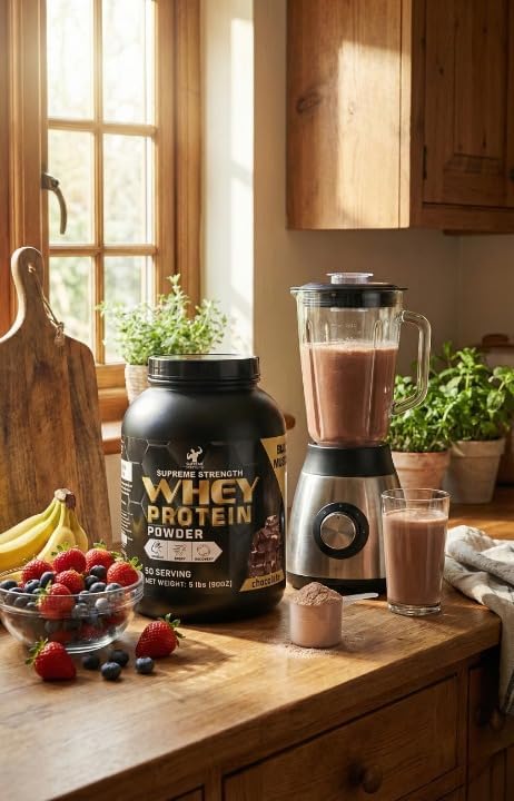 Whey Protein Powder 5 lbs – Premium Whey Isolate &amp Concentrate – 25g Protein for Muscle Gain &amp Recovery – Rich Chocolate Flavor – Proteína/Extreme for Fitness &amp Workout