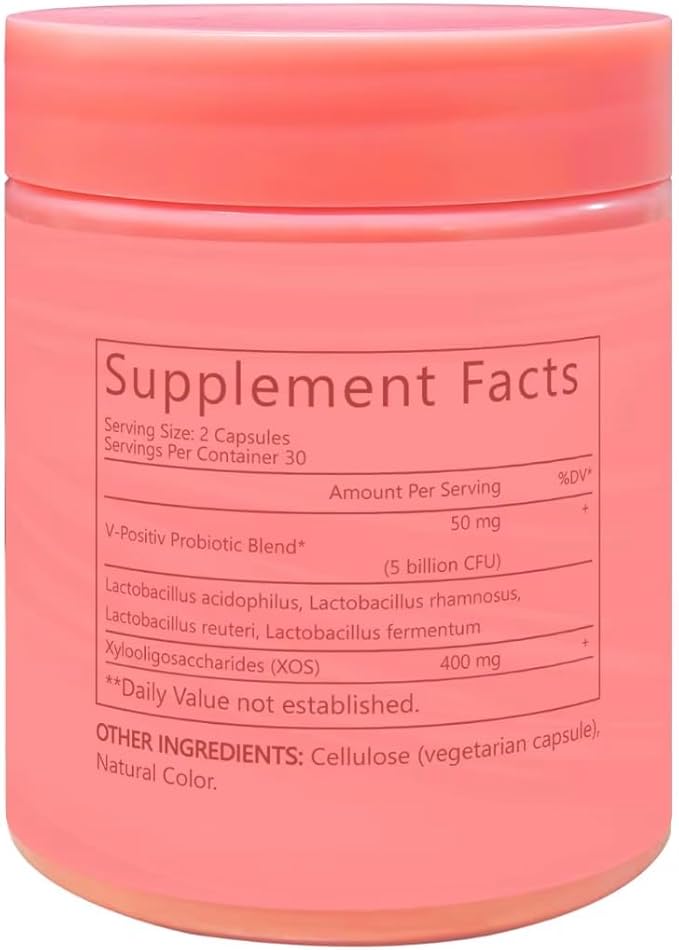 Women's Probiotic Capsules URO Supports Vaginal Health pH Balance Yeast Balance Flora 60 Vegan Capsules