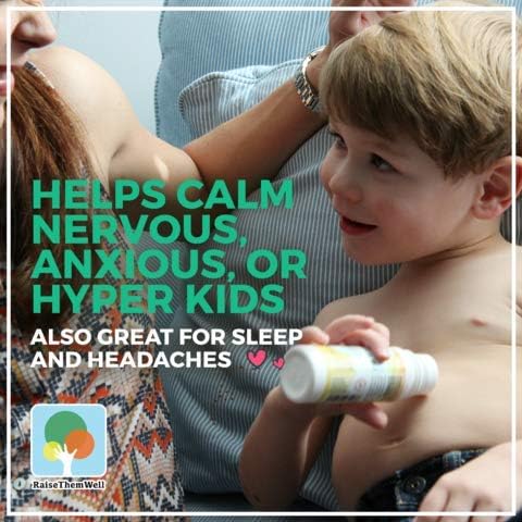 Raise Them Well Kid Safe Calming Magnesium Oil Roller and Original Magnesium Oil Roller Bundle