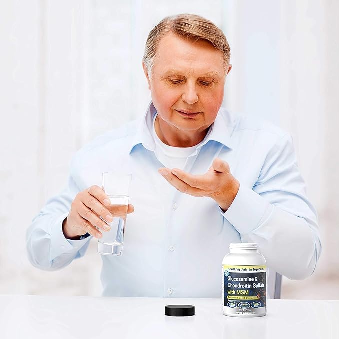Advanced Mobility &amp Flexibility Support Formula with Glucosamine Chondroitin &amp MSM – 240 Capsules for Active Lifestyles &amp Daily Wellness