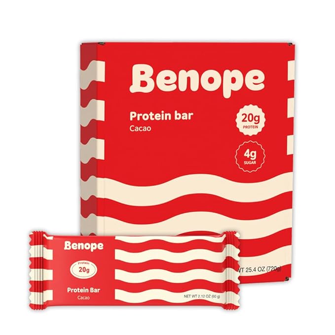 Benope Protein bar Cacao protein bar 60g x 12ea high protein low sugar low carb gluten free energy bar nutritious snack high protein snacks