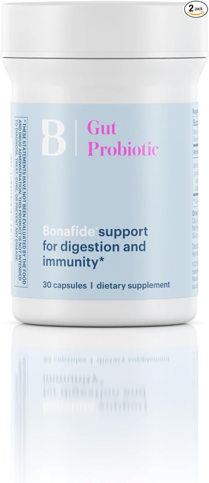 Bonafide Essentials Gut Probiotic for Digestive Health and Immunity – Women’s Daily Supplement – 60 Capsules (2-Month Supply)