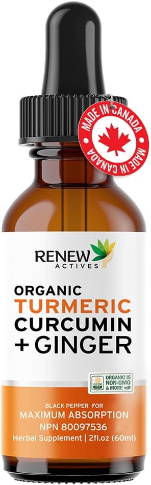 Renew Actives Turmeric Liquid Extract with Ginger &amp Lemon Oil