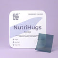 NutriHugs Sleep Aid Oral Thin Film Strips – Valerian Root Chamomile Lavender Melatonin Hibiscus &amp Natural Ingredients | Vegan Sugar-Free Non-GMO | Doctor-Formulated | 30 Strips