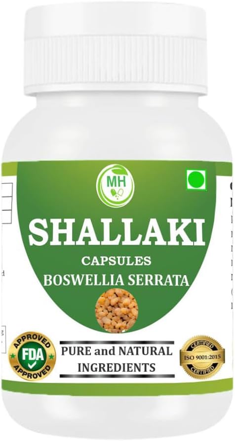 Morsan's Shallaki (Boswellia serrata) Capsules Pack of 60 x 500 mg. Veg. Capsules (4)