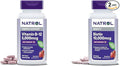 Natrol Vitamin B-12 5000mcg 200 Tablets &amp Biotin 10000mcg 60 Tablets for Cellular Energy Healthy Nervous System Hair Skin and Nails