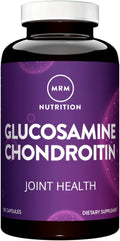 MRM Glucosamine 1500mg &amp Chondroitin Sulfate 1200mg | Triple Strength Joint Support Supplement | Mobility &amp Cartilage Health | Gluten-Free Capsules for Adults | 180 Count
