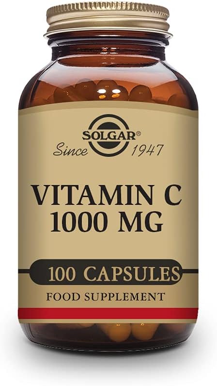 Solgar Vitamin C 1000 mg 100 Vegetable Capsules - Antioxidant &amp Immune Support - Overall Health Zinc 50 mg 100 Tablets - Zinc for Healthy Skin Taste &amp Vision