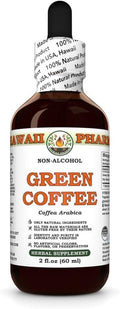 Green Coffee (Coffea Arabica) Dry Bean Glycerite Made in Hawaii All Natural Vegan Lab Tested Alcohol-Free Liquid Extract - 2 fl.oz