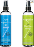 Seven Minerals Pure Magnesium Oil &amp Pure Magnesium Oil with Aloe Vera