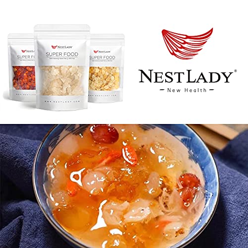 NESTLADY Collagen Collection (Select Organic Pure Peach Gum 150g+Natural Wild Tragacanth Gum “Snow Swallow” 110g+Natural Honey Locust Wild Gleditsia 100g)