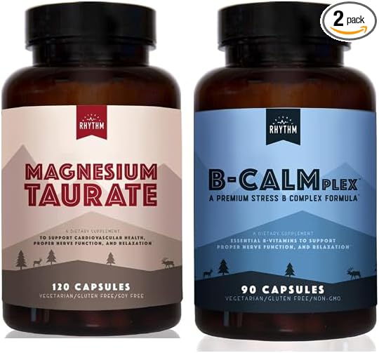 Natural Rhythm Magnesium Taurate 120 Capsules + B-CALMplex 90 Capsules Bundle