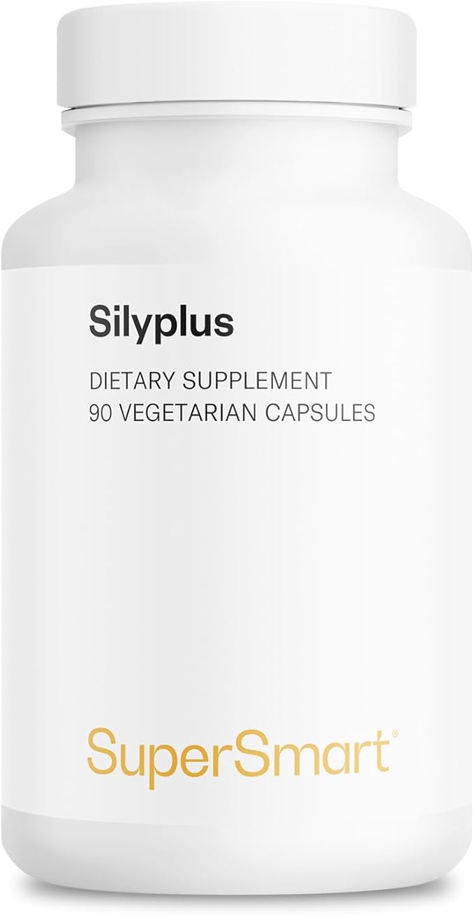 Supersmart - Silyplus 360mg per Day (Patented) - with Silymarin Milk Thistle Supplement - Siliphos Phytosomes | Non-GMO &amp Gluten Free - 90 Vegetarian Capsules