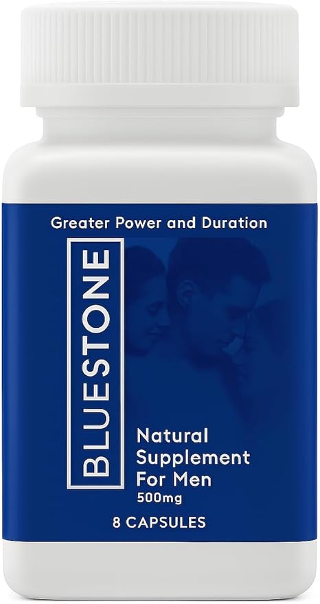Generic Bluestone Capsulas Frasco de 8 capsulas para energia y Vigor Ingredientes Naturales Pack 1