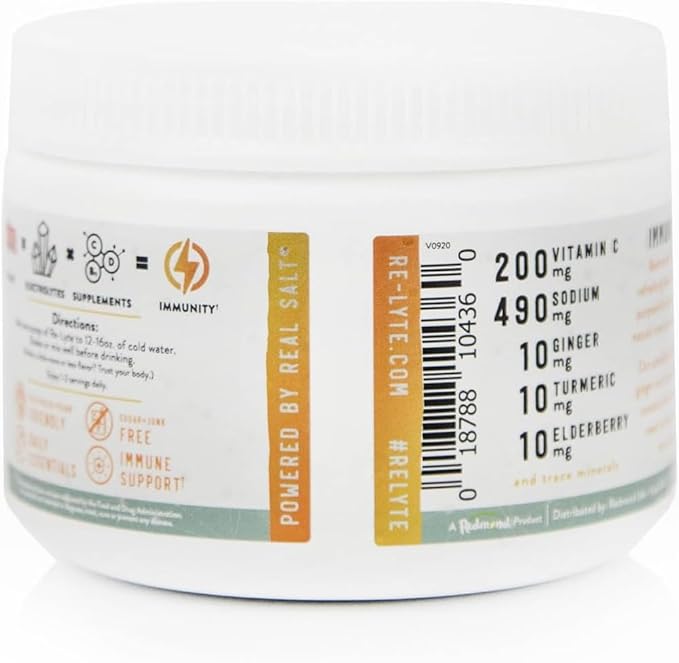 REDMOND Re-Lyte Immunity Multivitamin Supplement Mix (Pinapple Orange)