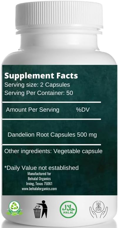 Dandelion Root Quick Release Capsules
