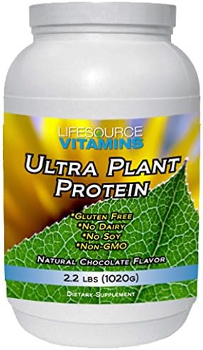 LifeSource Ultra Plant Protein- Raw Vegan Plant Based Protein- Chocolate 2.2 lbs -
