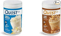 Quest Nutrition Vanilla Milkshake Protein Powder 24g of Protein 1g of Sugar 1.6 Pound 23 Servings &amp Peanut Butter Protein Powder 23g Protein 1g Sugar Low Carb Gluten Free