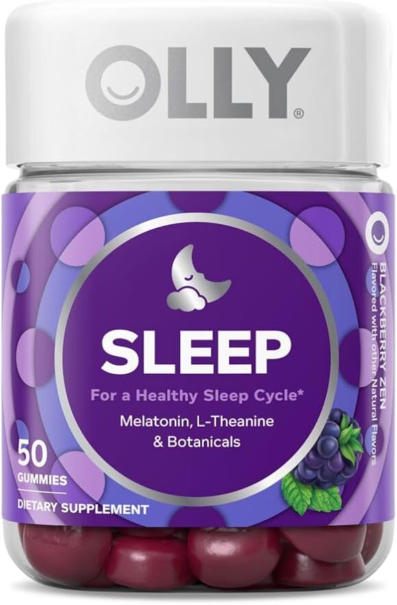 OLLY Sleep Immunity Melatonin Gummy with Elderberry Vitamin C Zinc Echinacea 36 Count Sleep Gummy with Melatonin L-Theanine Chamomile 50 Count