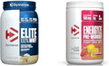 Dymatize Elite 100% Whey Protein Powder Gourmet Vanilla 2 Pound Energyze Pre-Workout Strawberry Lemonade 30 Servings Bundle