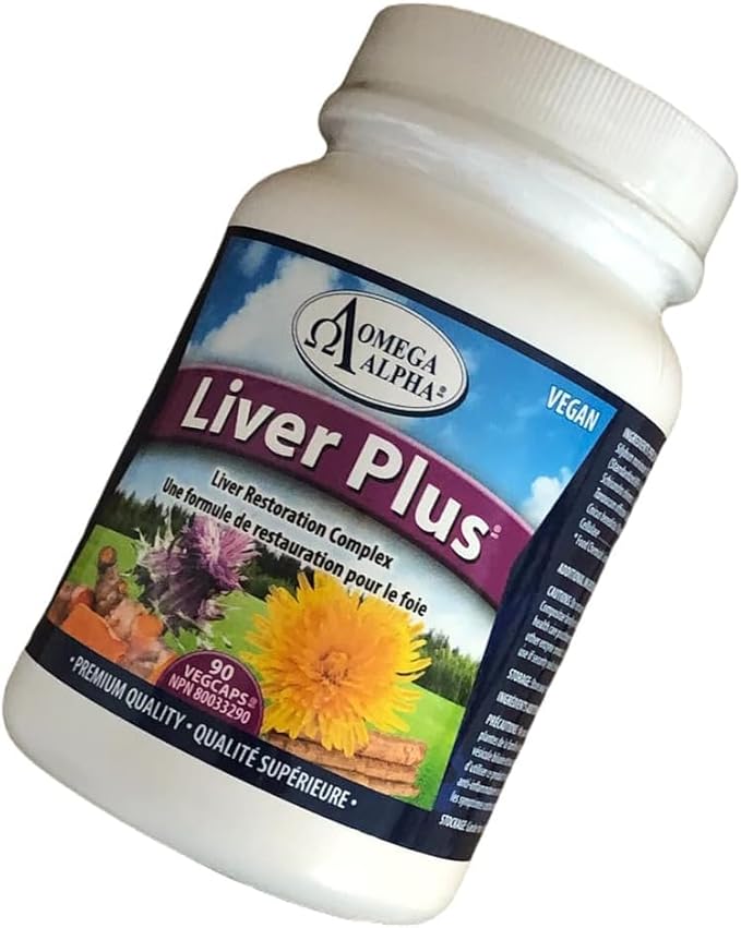 Omega Alpha Liver Plus-Liver Healthy Support Formula 90 Veg Capsules