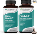 LifeSeasons Visibili-T with Bone Densi-T - Eye Health &amp Vision Support Supplement - Lutein Chromium Carrot Root Bilberry Ginkgo Biloba Grape Seed Extract Lycopene Vitamin A&amp more - 120