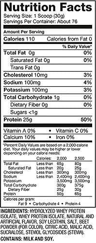 Dymatize ISO100 Hydrolyzed 100% Whey Protein Isolate Strawberry -- 5 lbs