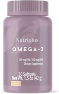 FARMASi Nutriplus Omega-3 Omega-Rich Fish Oil Supplement – 30 Capsules(42 g / 1.48 oz) – Premium Omega-3 for Daily Nutrition – Burpless Enteric-Coated Natural Fish Oil Essential Fatty Acids
