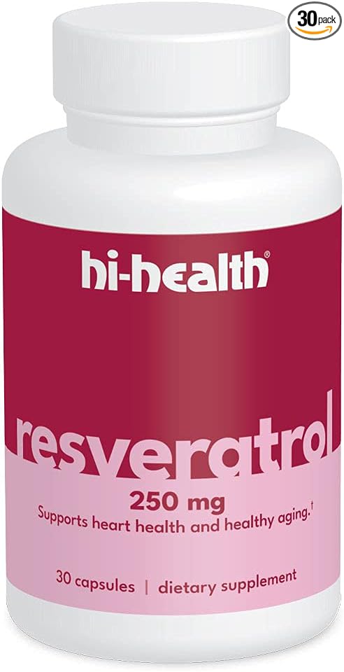 Hi-Health Resveratrol 250mg (30 Capsules)