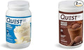 Quest Nutrition Vanilla Milkshake Protein Powder 24g of Protein 1g of Sugar Low Carb Gluten Free 3 Pound 43 Servings &amp Chocolate Milkshake Protein Powder 22g Protein 2g Net Carbs 1g Sugar
