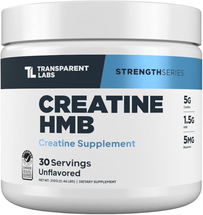 Transparent Labs Creatine HMB (30 Servings Strawberry Lemonade) &amp Creatine HMB Unflavored (30 Servings Unflavored)