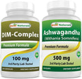 Best Naturals DIM Supplement 100 mg &amp Ashwagandha Extract 500 Mg