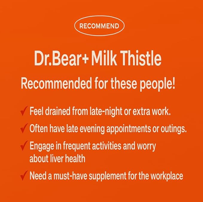 Milk Thistle Supplement 700mg Tablets – Daily Wellness Formula with Vitamin B Complex Nutrient Support Tablets 30 Count – Made in Korea