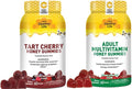 Country Life® Tart Cherry &amp Adult Multivitamin Honey Gummies - Bundle - Non-GMO - Certified Gluten Free