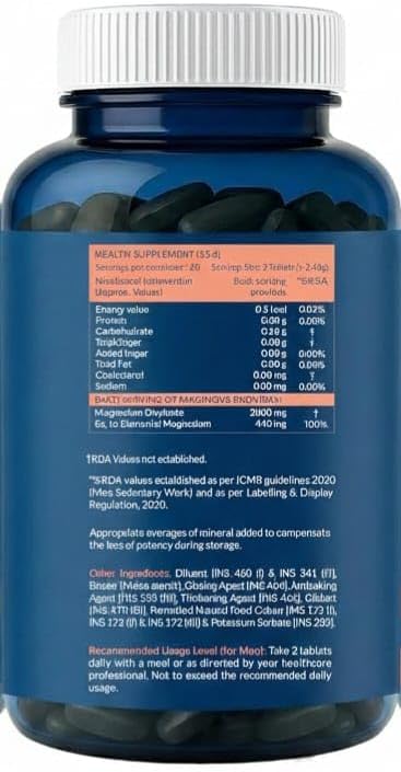 Magnesium Glycinate 2000mg Per Serving Supplement - 120 Veg Tablets