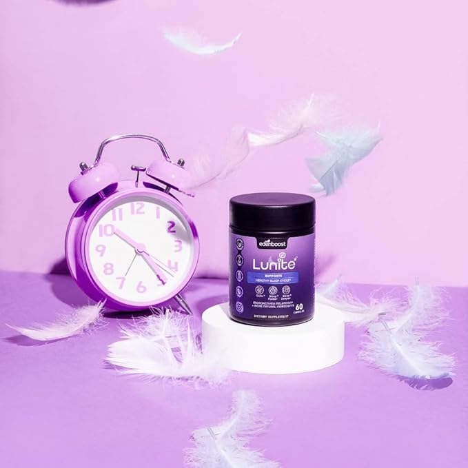EdenBoost Lunite | Helps You to Fall Asleep Faster | Non-Habit Forming | Sustained Release Microactive Melatonin Magnolia Bark &amp Skullcap