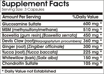 Advanced Joint Support Max ~ 90 Capsules - No Additives ~ Naturetition Supplements