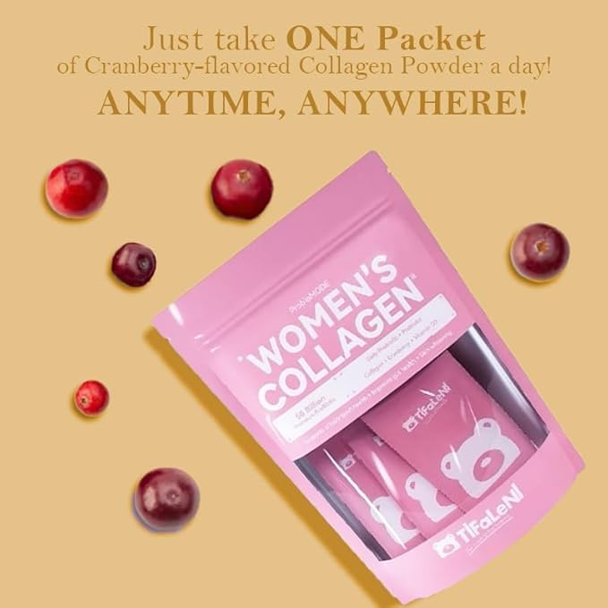Bovine Collagen Peptides Powder with 50 Billon CFU Probiotics Prebiotics &amp Vitamin D3 - Hydrolyzed Naturally-Sourced - Supports Hair Skin Nails &amp Joints - Collagen Supplement for Women