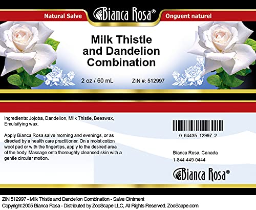 Bianca Rosa Milk Thistle and Dandelion Combination - Salve Ointment (2 oz ZIN: 512997)