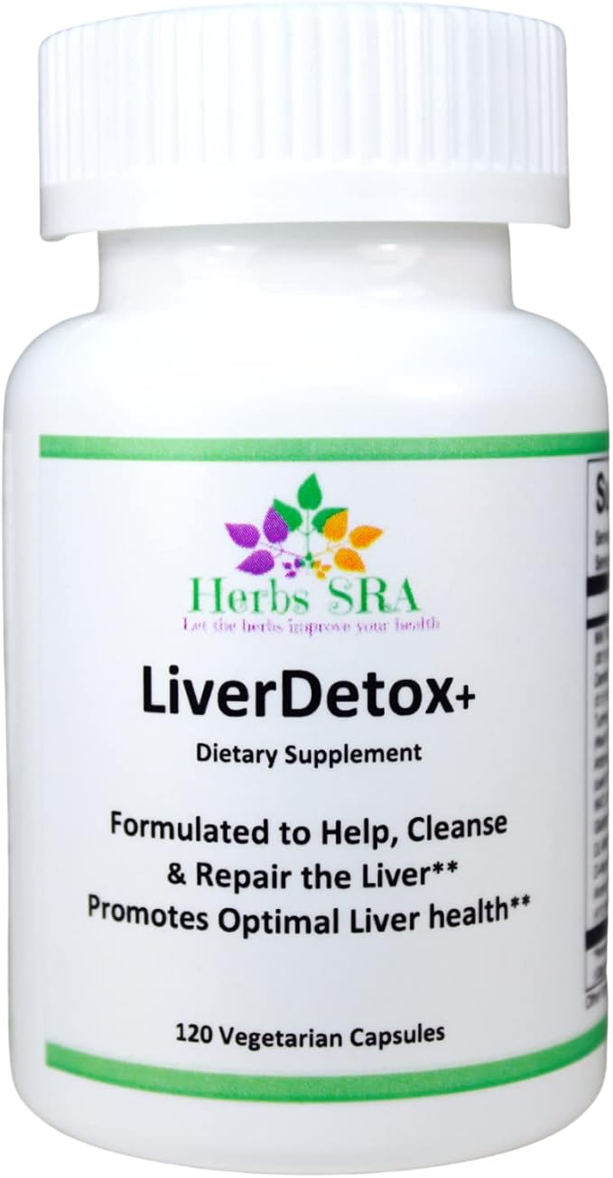 Herbs SRA LiverDetox+ Liver Support Supplement with Milk Thistle Dandelion Turmeric &amp Artichoke Supports Liver Health and Daily Wellness 120 Vegetarian Capsules
