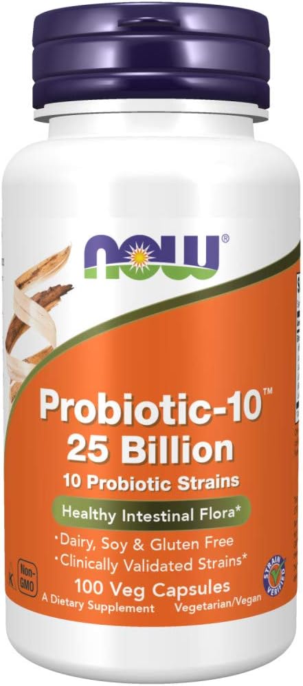 NOW Foods Probiotic-10 25 Billion100 Veg Capsules