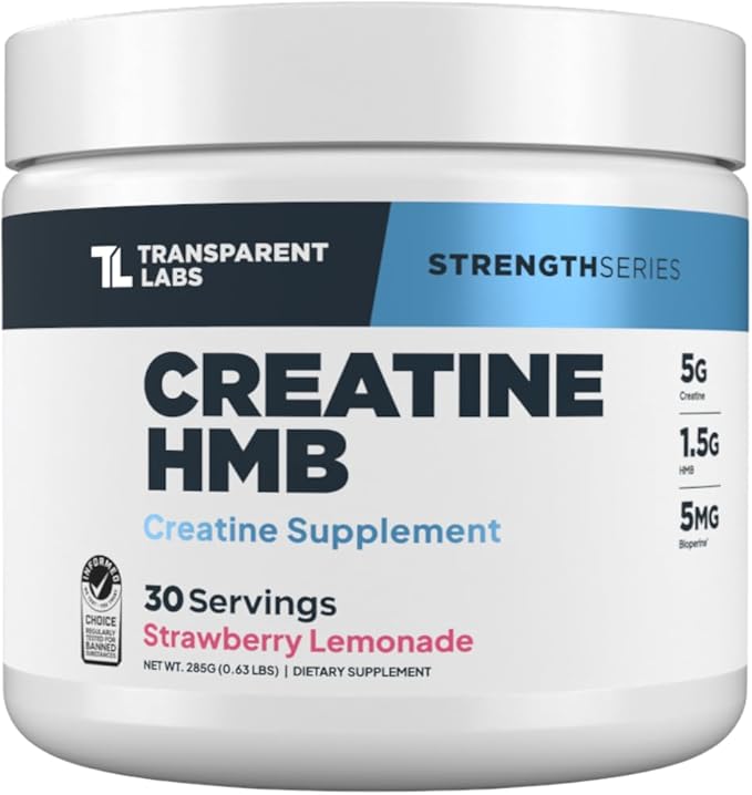 Transparent Labs Grass-Fed Whey Protein Isolate (30 Servings Milk Chocolate) &amp Creatine HMB (30 Servings Strawberry Lemonade)