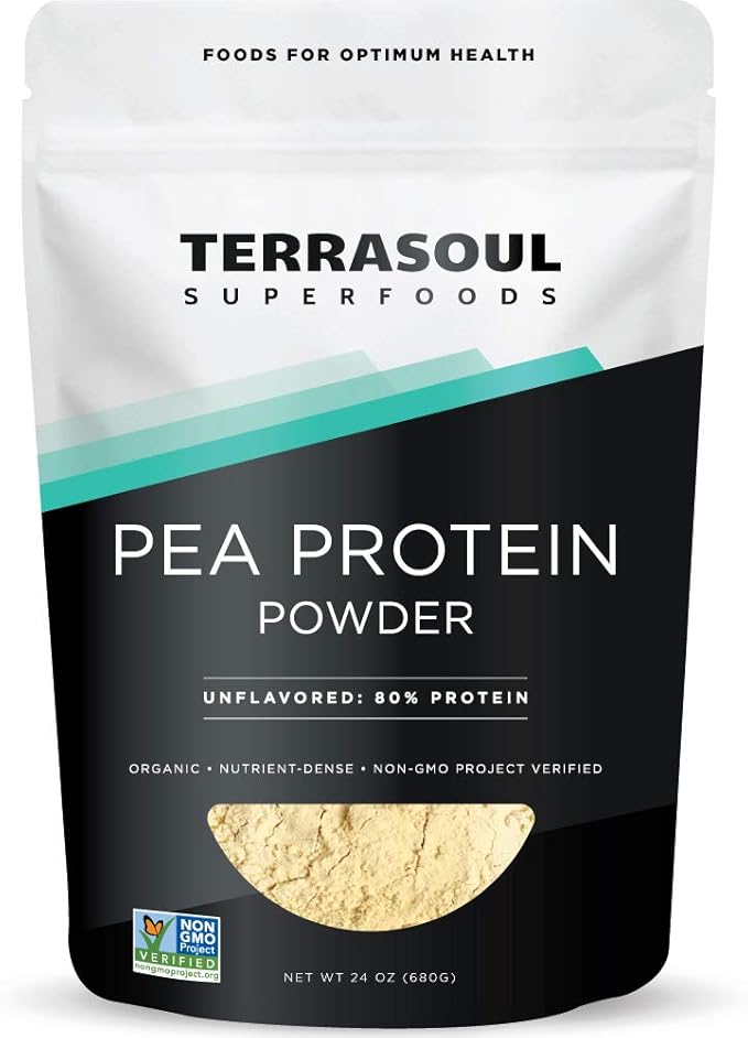 Terrasoul Superfoods Organic Pea Protein 1.5 Lbs - European Sourced | Unflavored | Smooth Texture
