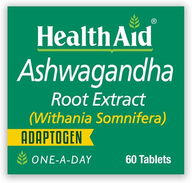 HealthAid Ashwagandha 350 mg (15:1 Root Extract) – Standardized Vegan Adaptogen Supplement for Stress Response Focus Energy &amp Restful Sleep | Once-Daily Tablet