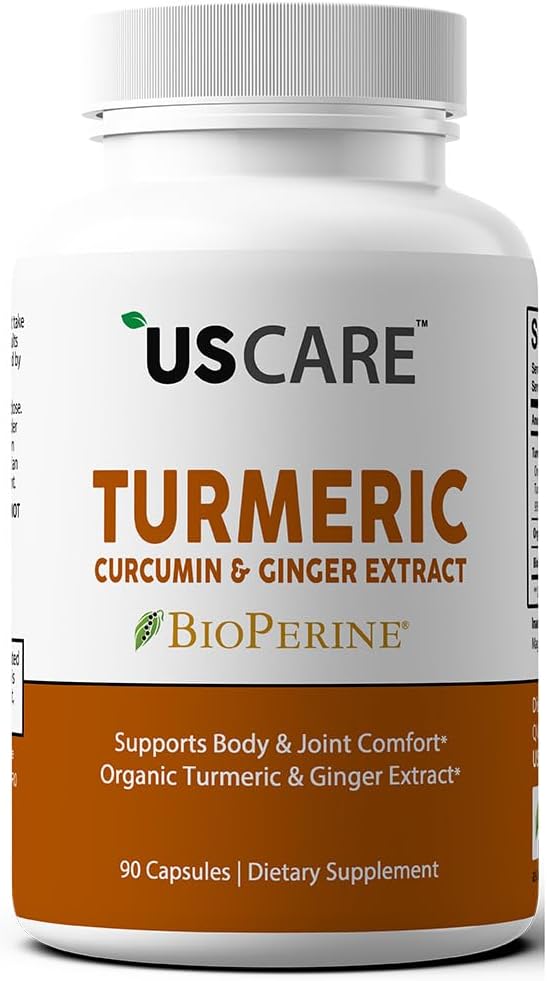 USCare Turmeric Curcumin with Ginger &amp 95% Curcuminoids &amp BioPerine