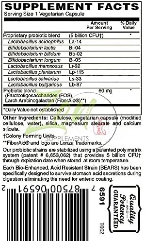 Zen Supplements - Suprema-Dophilus - 5 Billion CFU Probiotic - 8 Strains - Shelf Stable and Acid Resistant - Supports Gastrointestinal &amp Immune Health 60-Caps