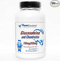 Glucosamine 750mg and Chondroitin 600mg Triple Strength // 100 Capsules // Pure // by PureControl Supplements