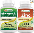 Best Naturals Ashwagandha Extract 500 Mg &amp Zinc Gluconate 50mg