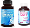 BioEmblem Women's Triple Magnesium Complex Beauty Probiotics - 120 Piece Assortment - Unflavored